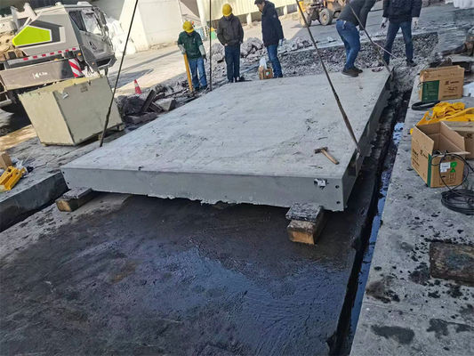 Дисплей с светодиодным освещением 60 t 80 t Бетонный грузовик для взвешивания веса 3-4 метра Ширина платформы